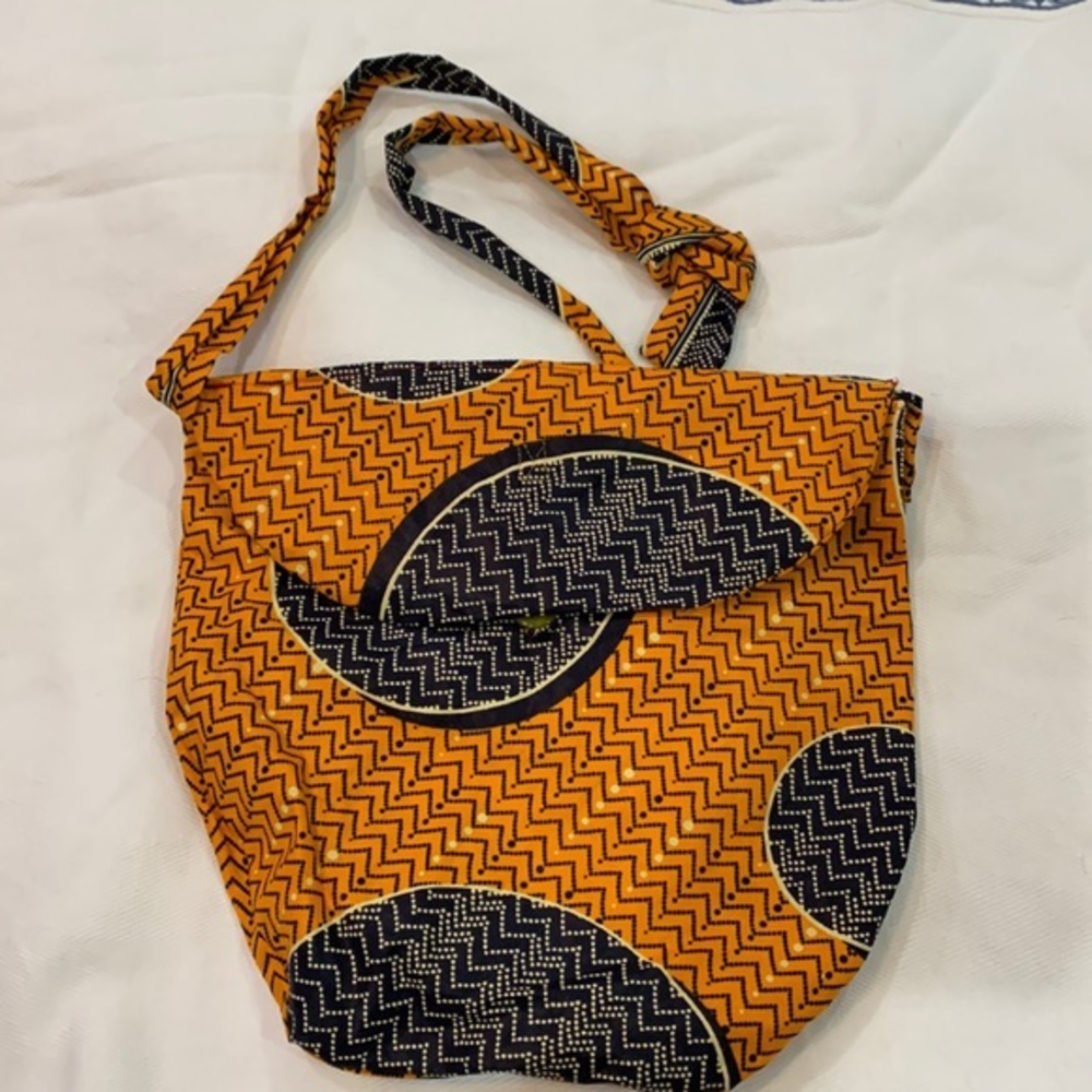 Handmade Boho Purse Button Front Lined